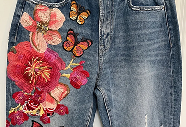 Embroidered