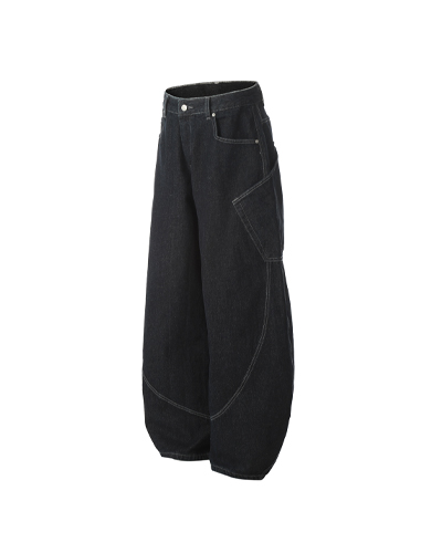 Men's Raw Denim Jeans D1656-1
