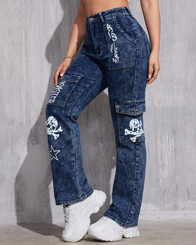 Women's Cargo Jeans 518123