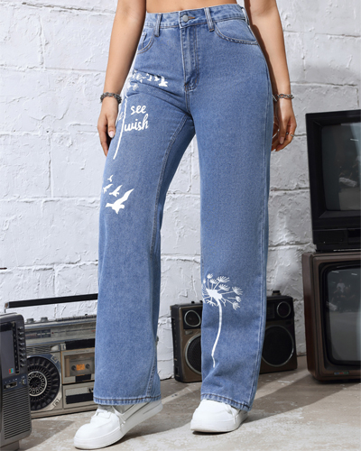 Women's Straight Jeans D-127